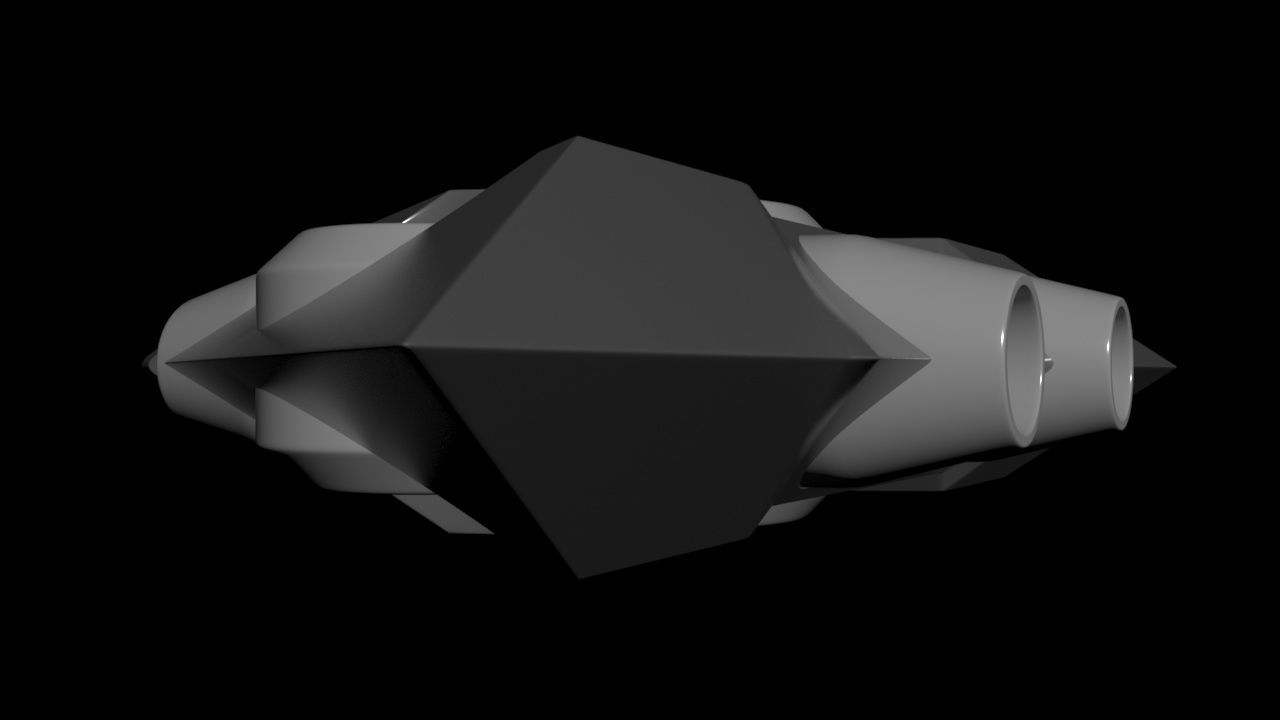 Triangle Type Drone - Concept 3D model_37