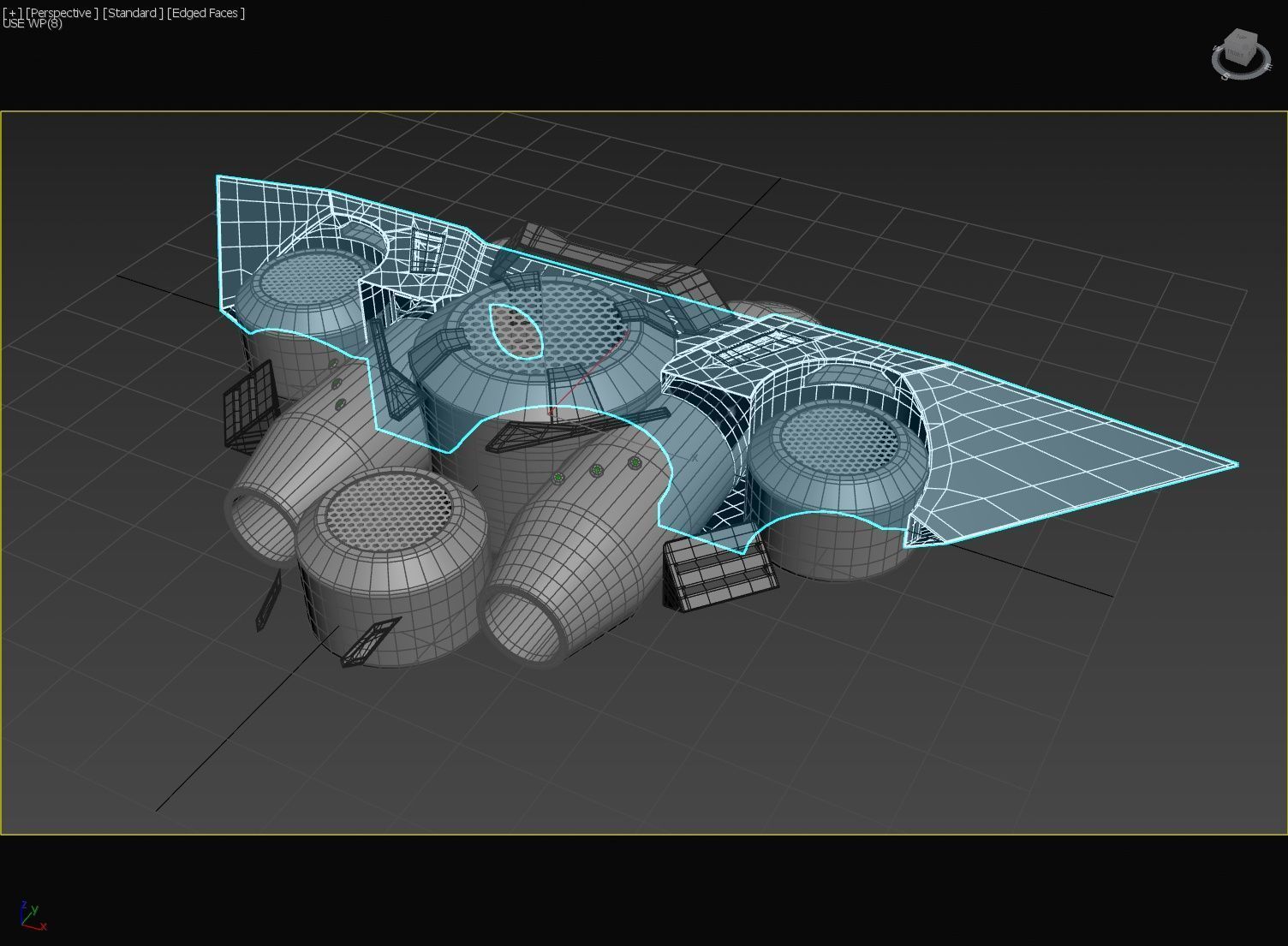 Triangle Type Drone - Concept 3D model_33
