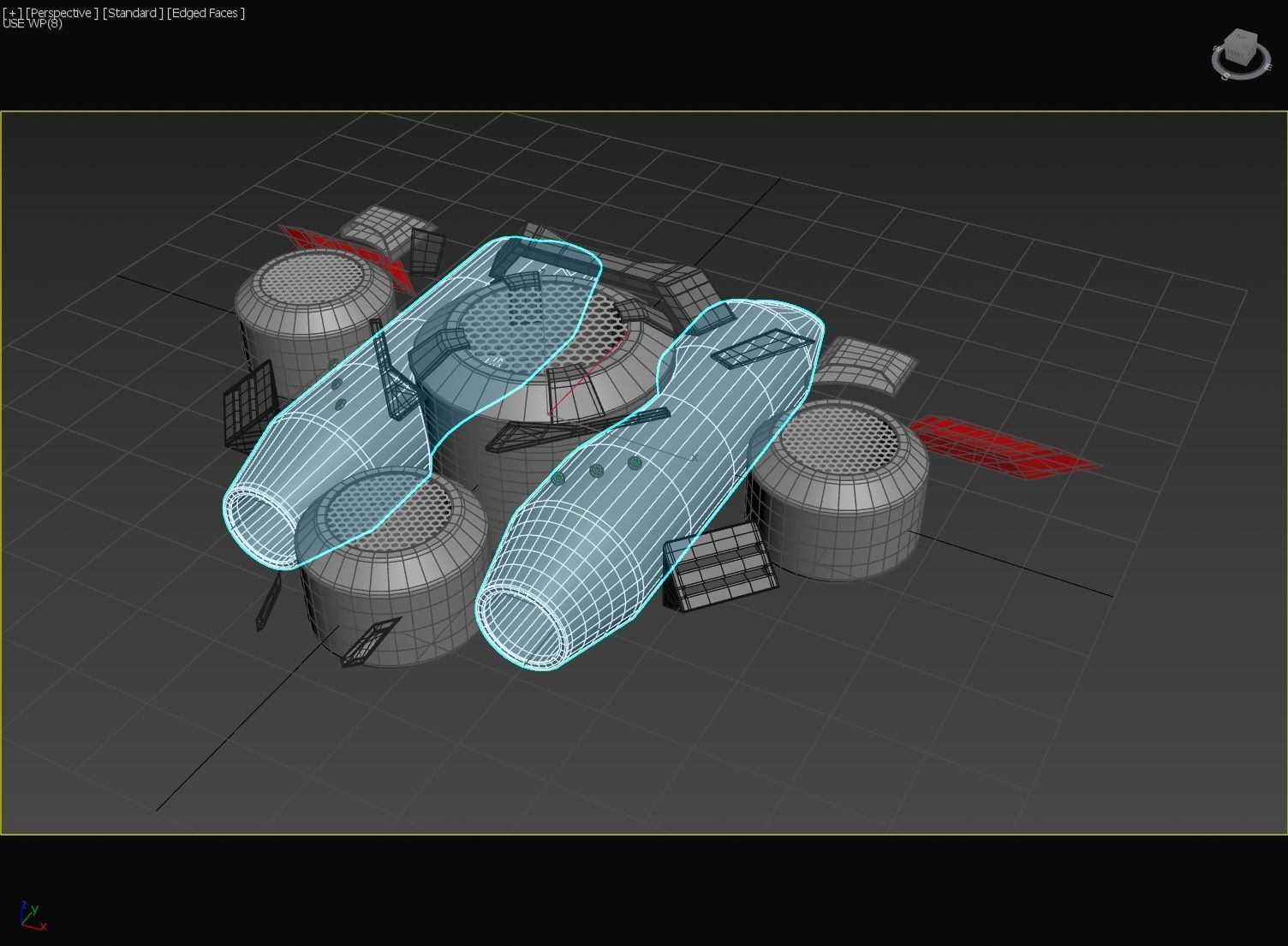 Triangle Type Drone - Concept 3D model_34