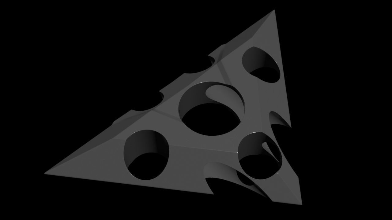 Triangle Type Drone - Concept 3D model_13