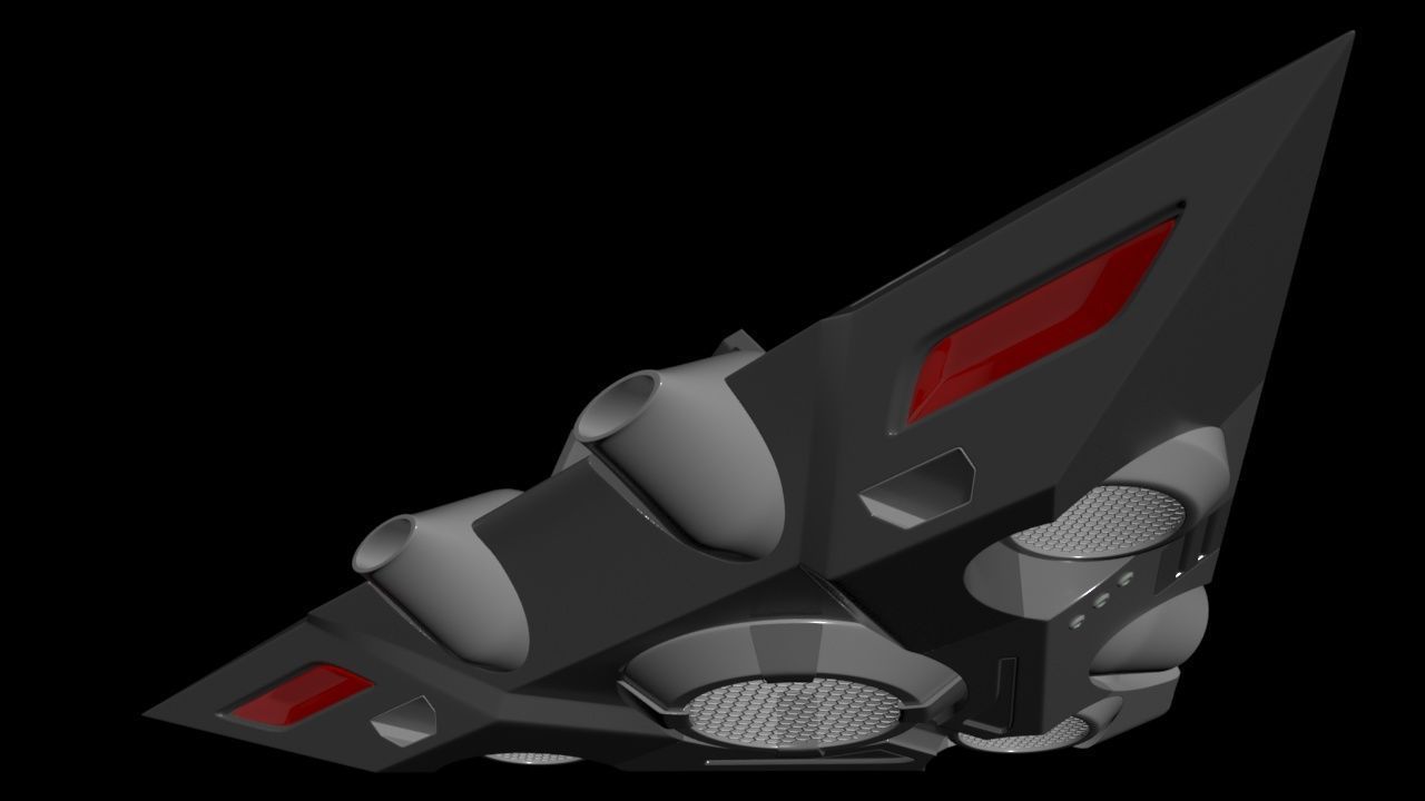 Triangle Type Drone - Concept 3D model_7