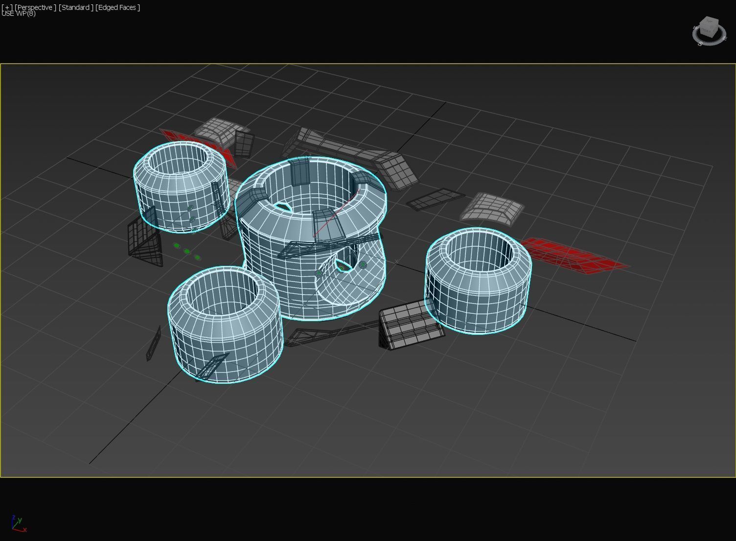 Triangle Type Drone - Concept 3D model_35