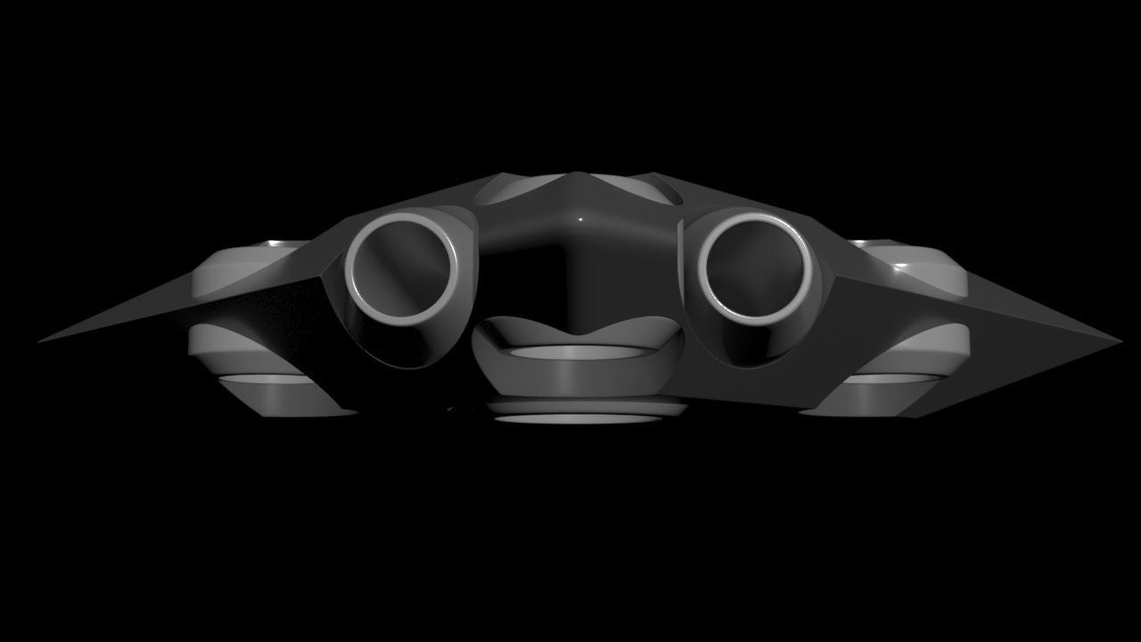 Triangle Type Drone - Concept 3D model_15