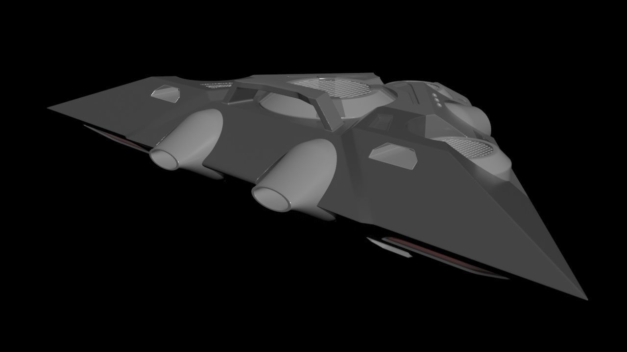 Triangle Type Drone - Concept 3D model_6