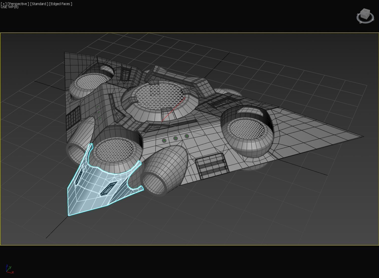Triangle Type Drone - Concept 3D model_31