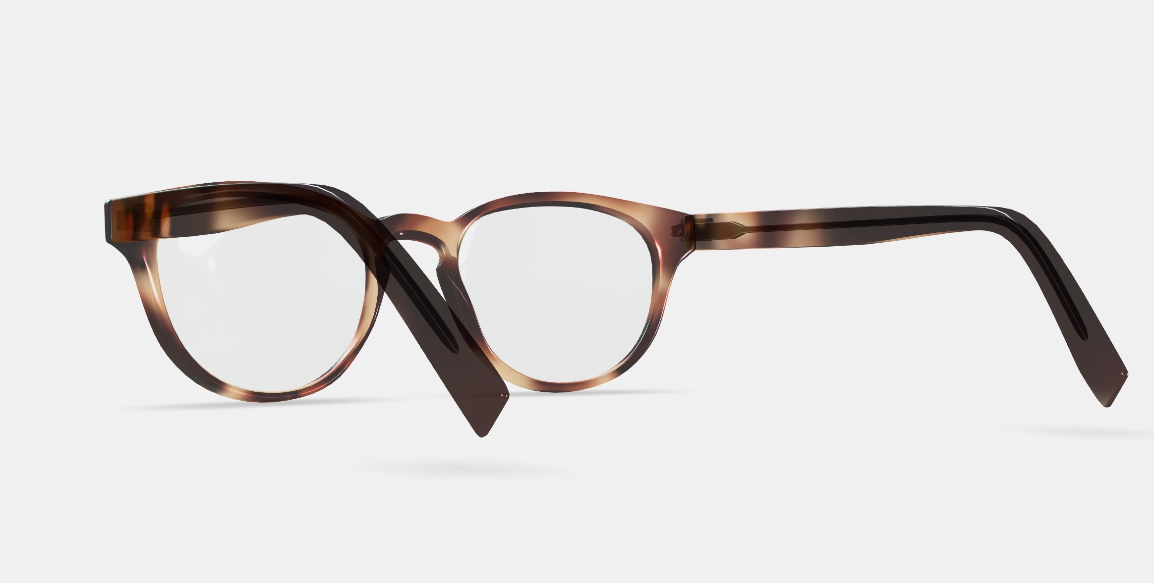 Percey Eyeglasses in Rye Tortoise 3D model_4