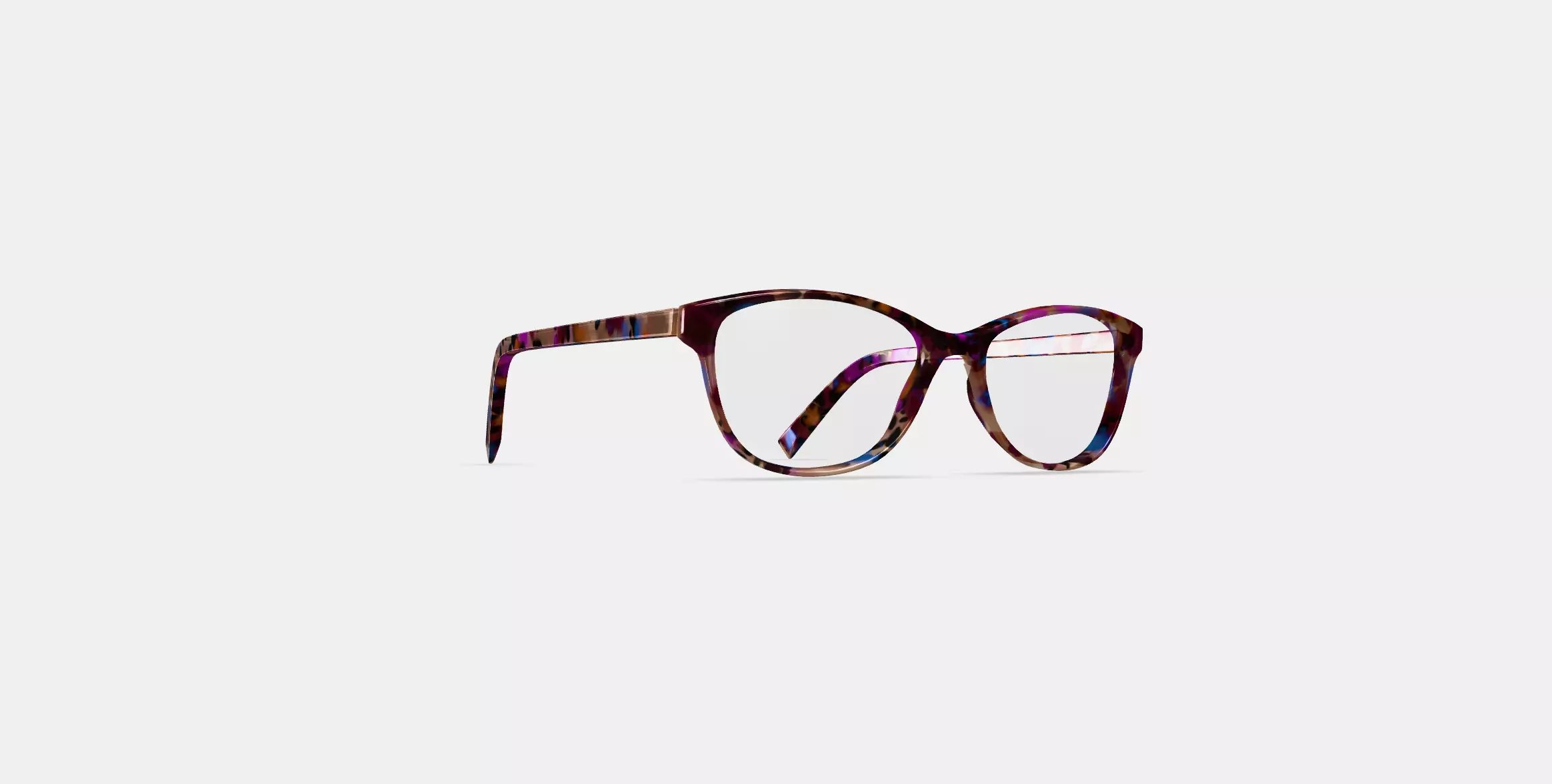 Daisy Eyeglasses in Confetti Tortoise 3D model_0