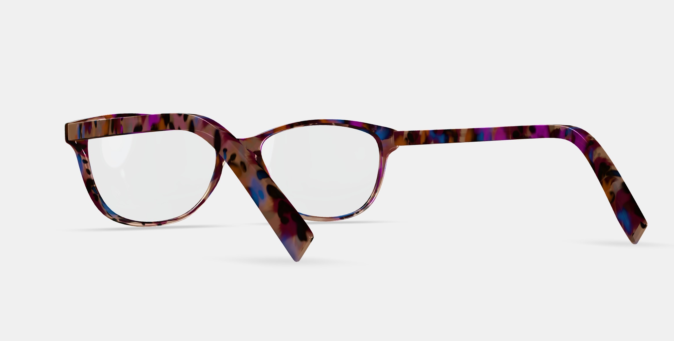 Daisy Eyeglasses in Confetti Tortoise 3D model_3