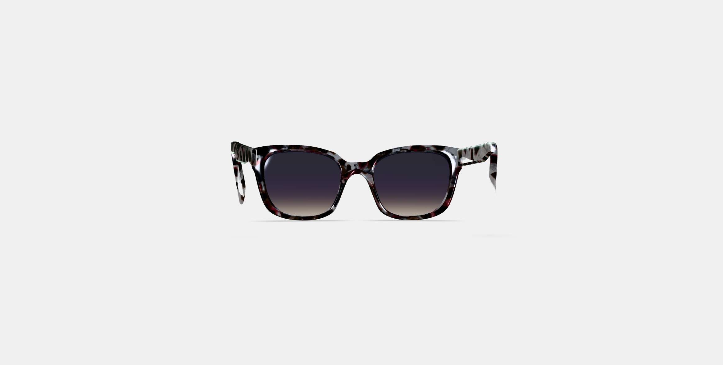 Aubrey Sunglasses in Garnet Tortoise 3D model_14