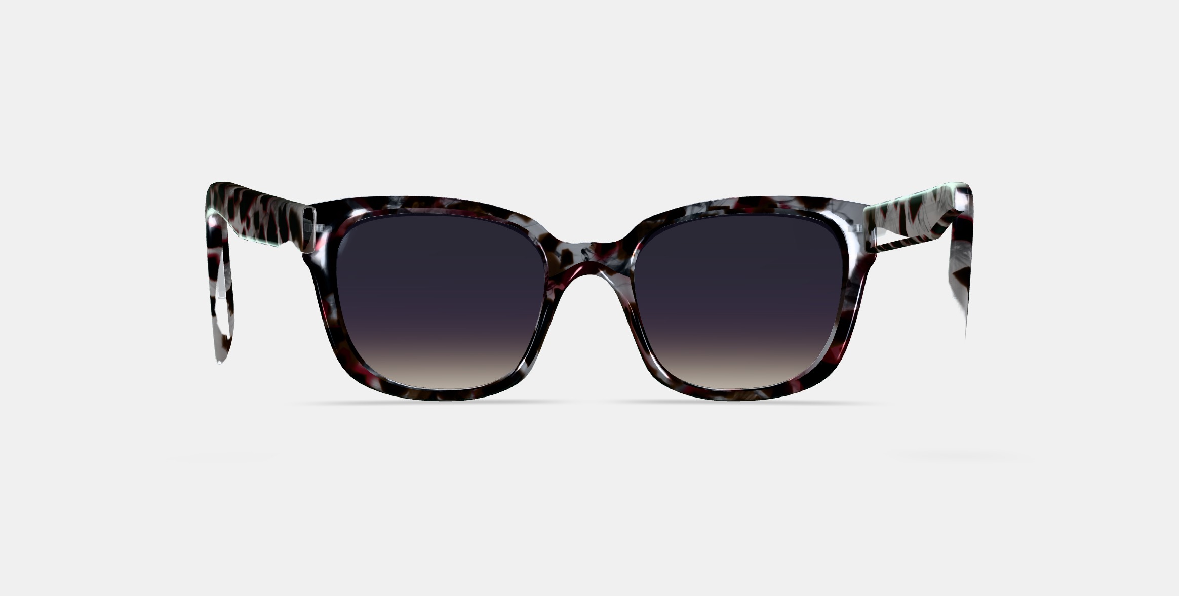 Aubrey Sunglasses in Garnet Tortoise 3D model_15