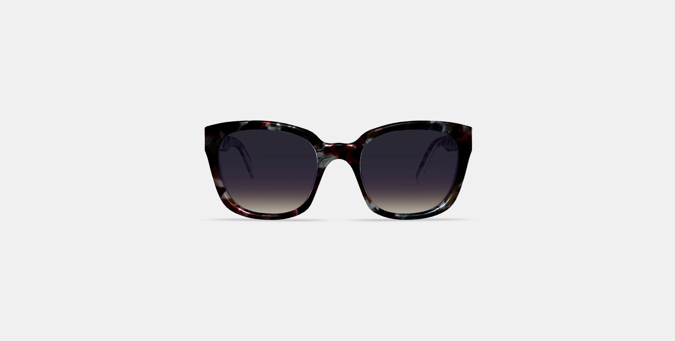 Aubrey Sunglasses in Garnet Tortoise 3D model_9