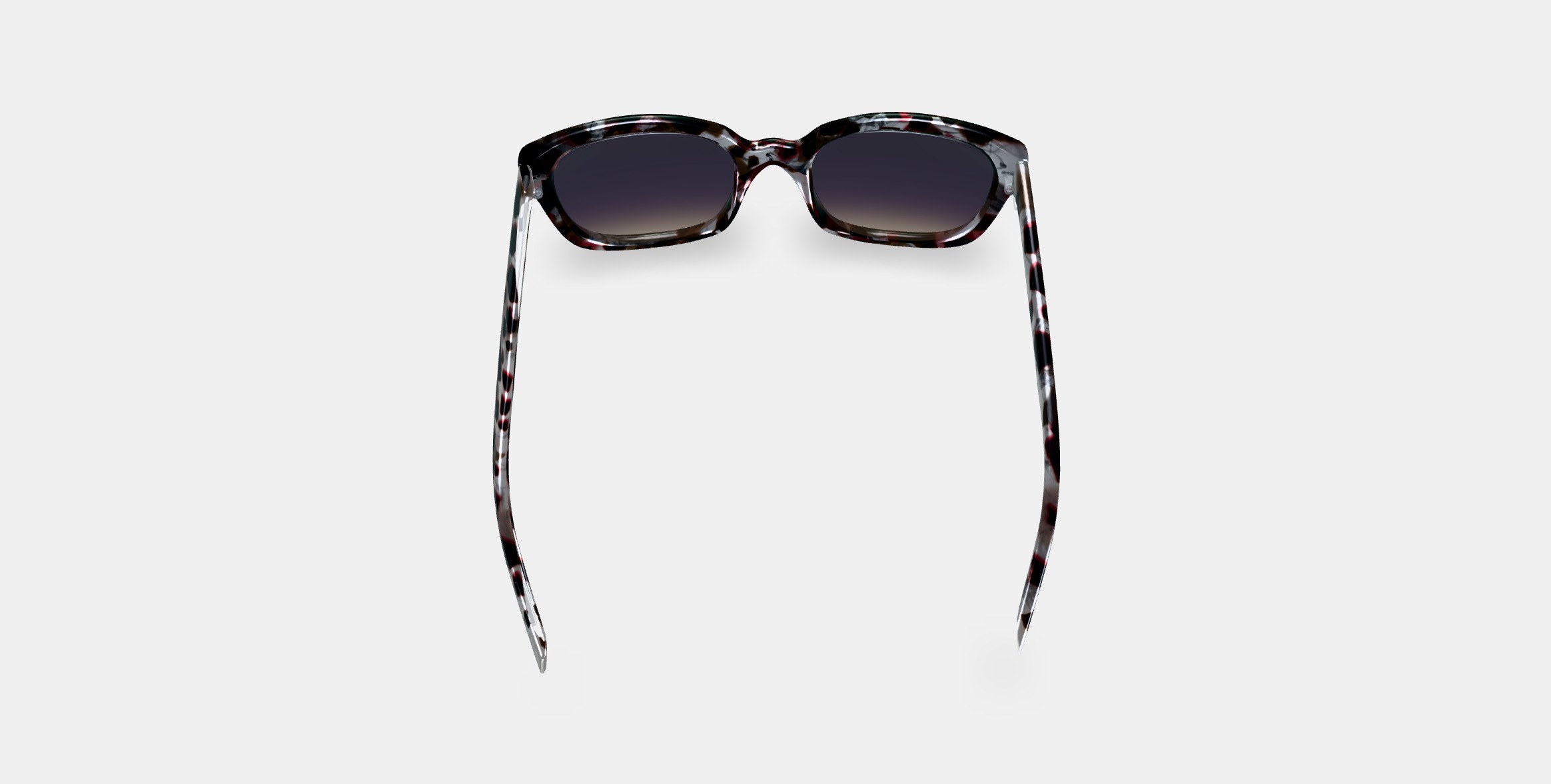 Aubrey Sunglasses in Garnet Tortoise 3D model_2