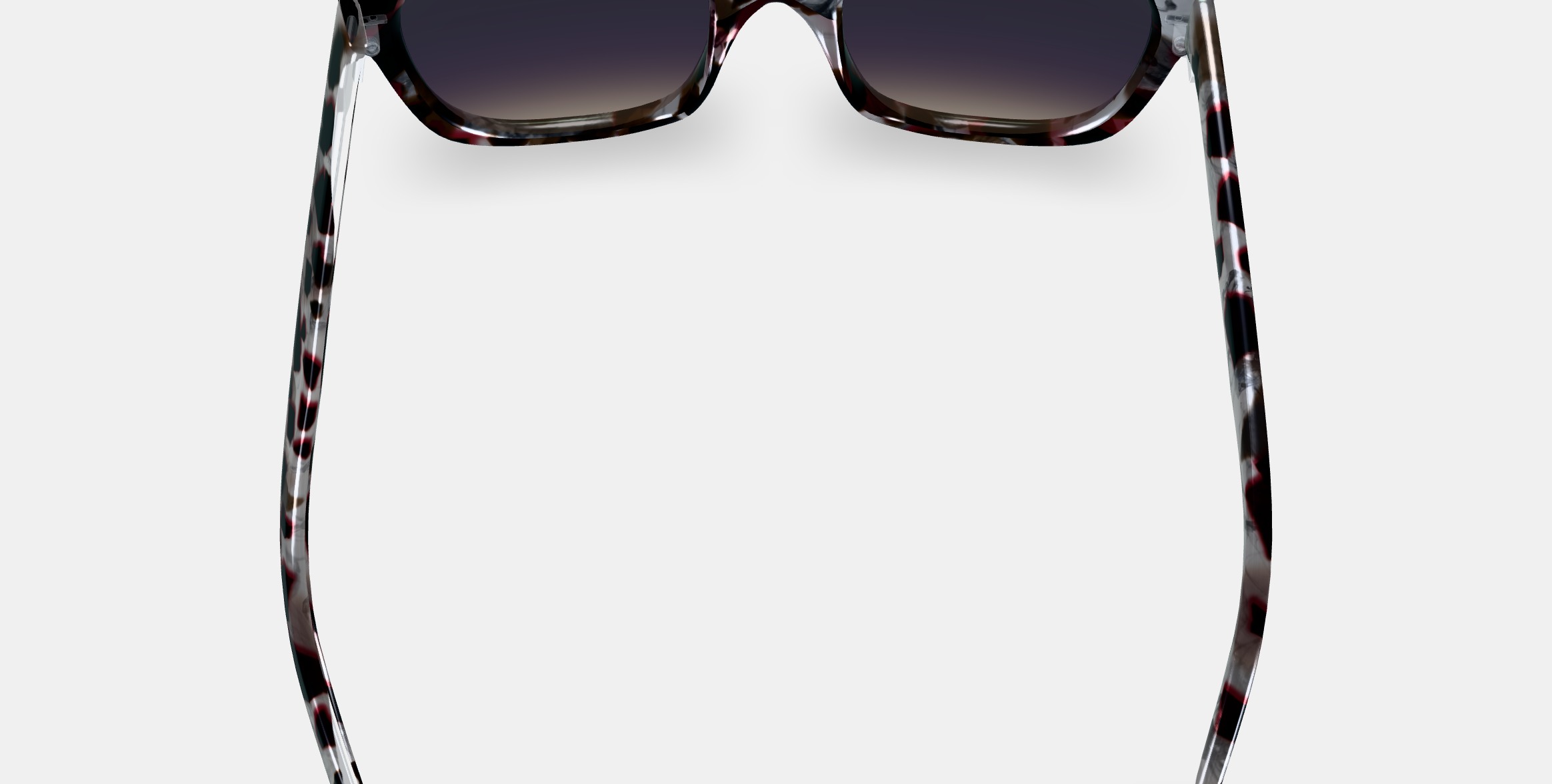 Aubrey Sunglasses in Garnet Tortoise 3D model_3