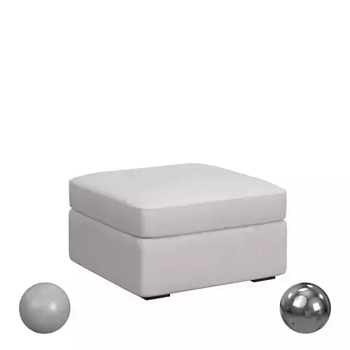 Luxe Sofa Ottoman - Field Snow