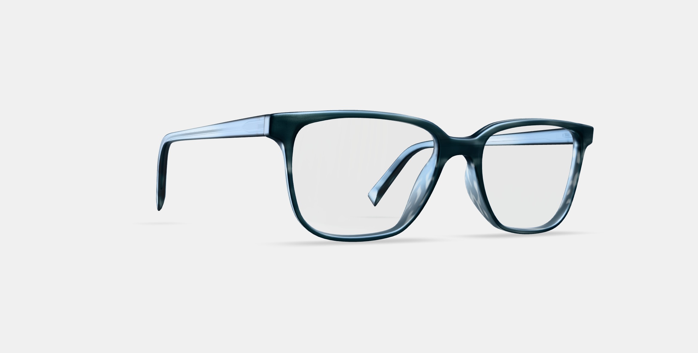 Hayden Eyeglasses in Striped Pacific 3D model_9