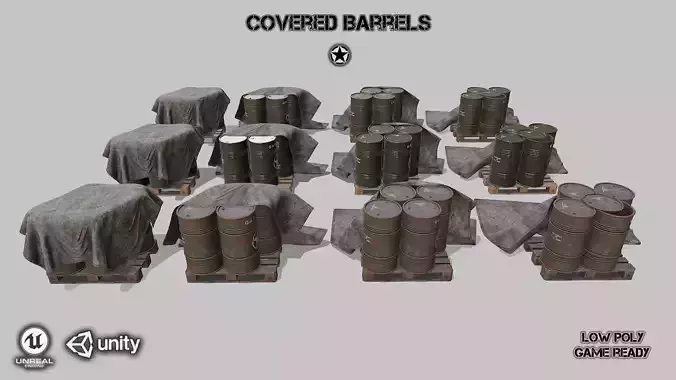 Covered barrels Military 