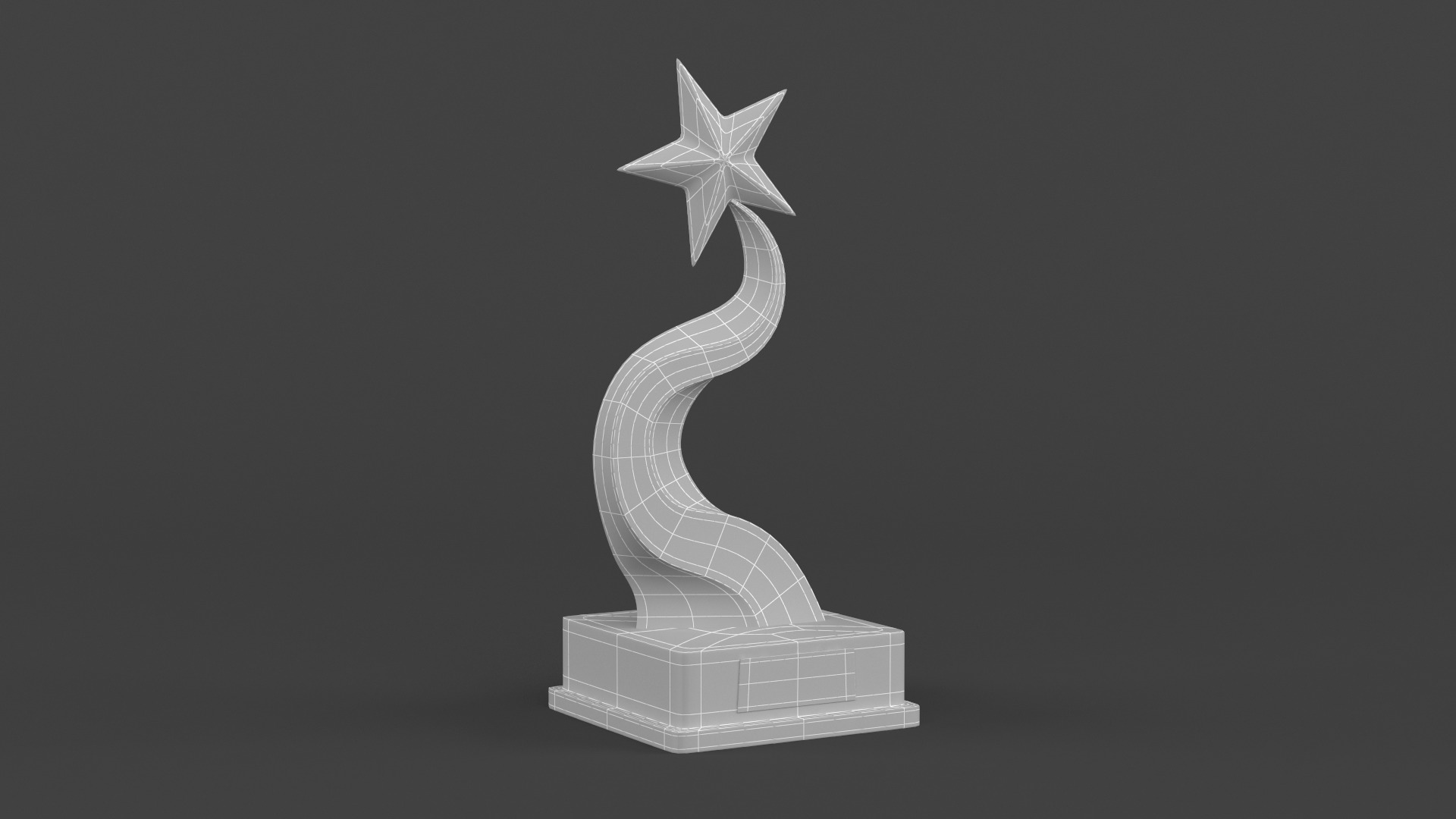 Gold Trophy Cups 3D model_13