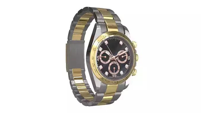 Watch Cosmograph Daytona Oystersteel and Yellow Gold - Black