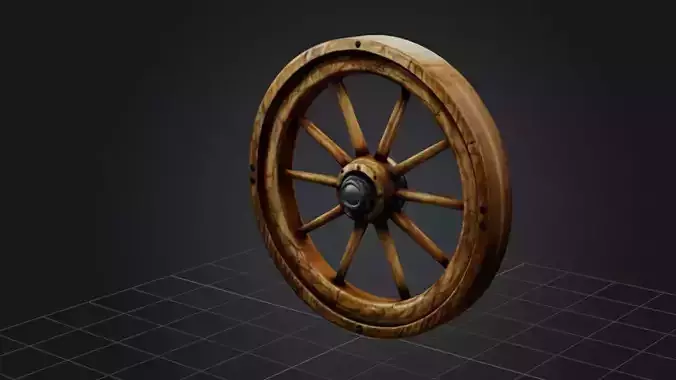 Wooden Cart Wheel