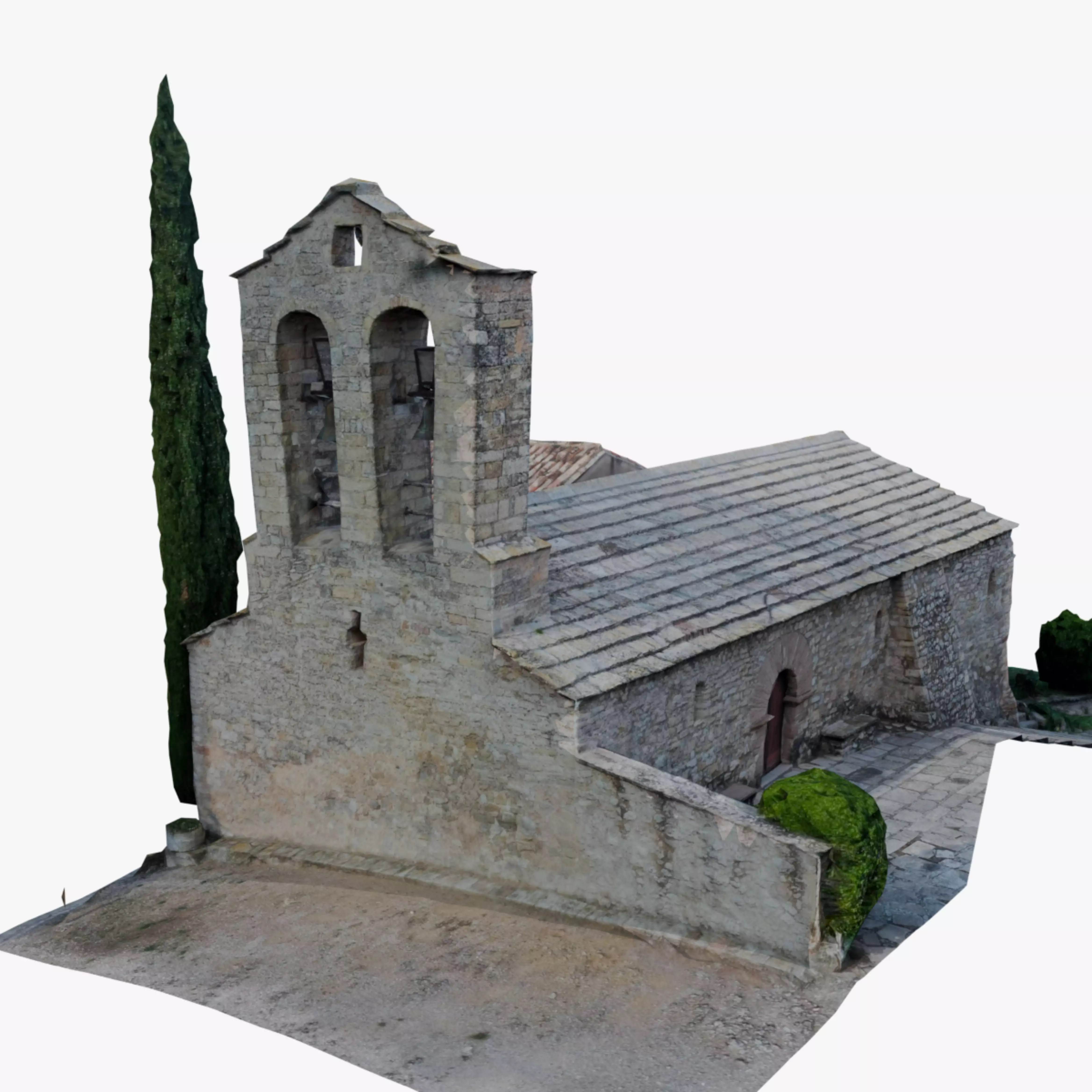 3D Model of Catalonian Church Captured by Photogrammetry 3D model_0