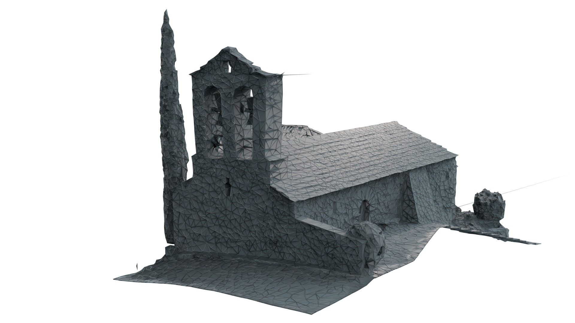 3D Model of Catalonian Church Captured by Photogrammetry 3D model_7