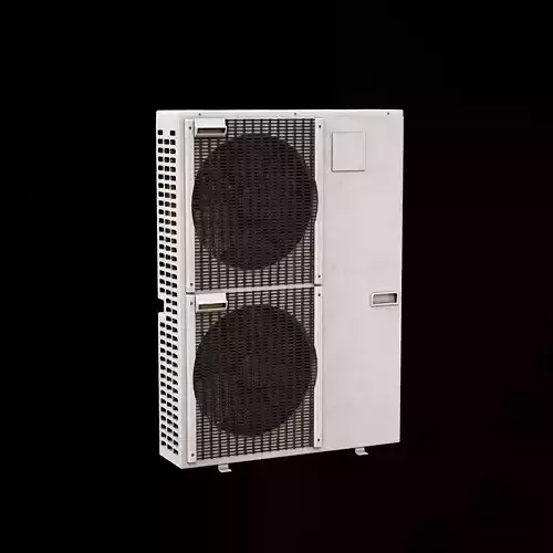 Heat pump Low-poly 3D model