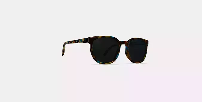 Gillian Sunglasses in Teal Tortoise