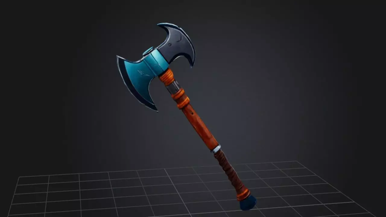 Battle Axe 3D model_0