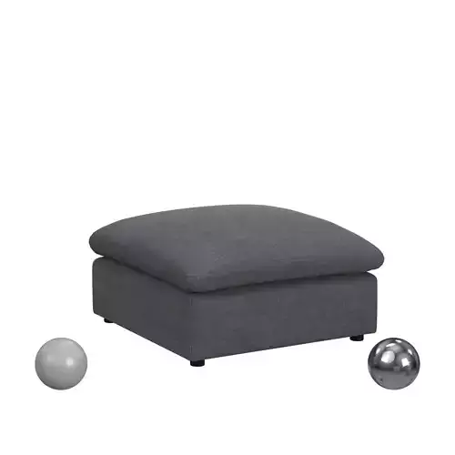 Cloud 9 Sectional Ottoman 3D model