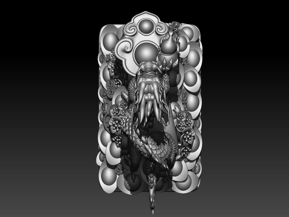 Zodiac Dragon 3D print model_3