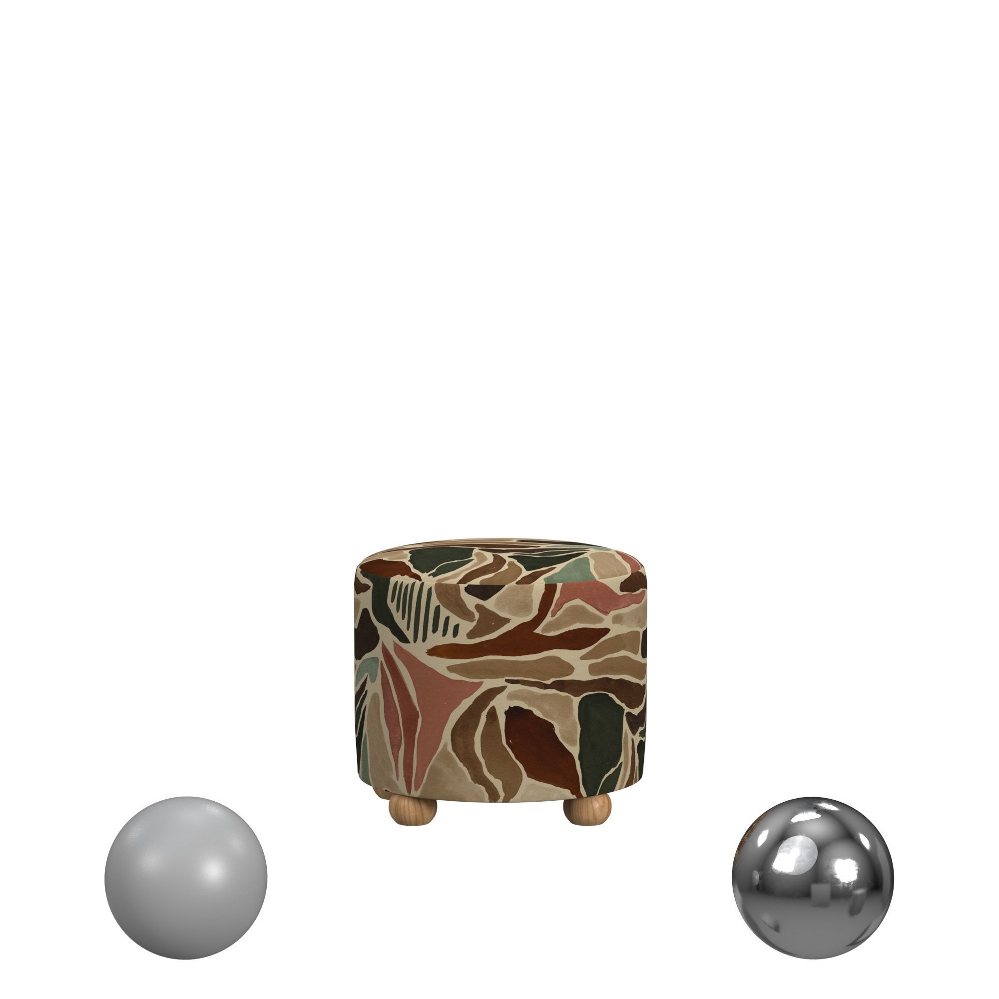 Cove Upholstered Ottoman 3D model_1