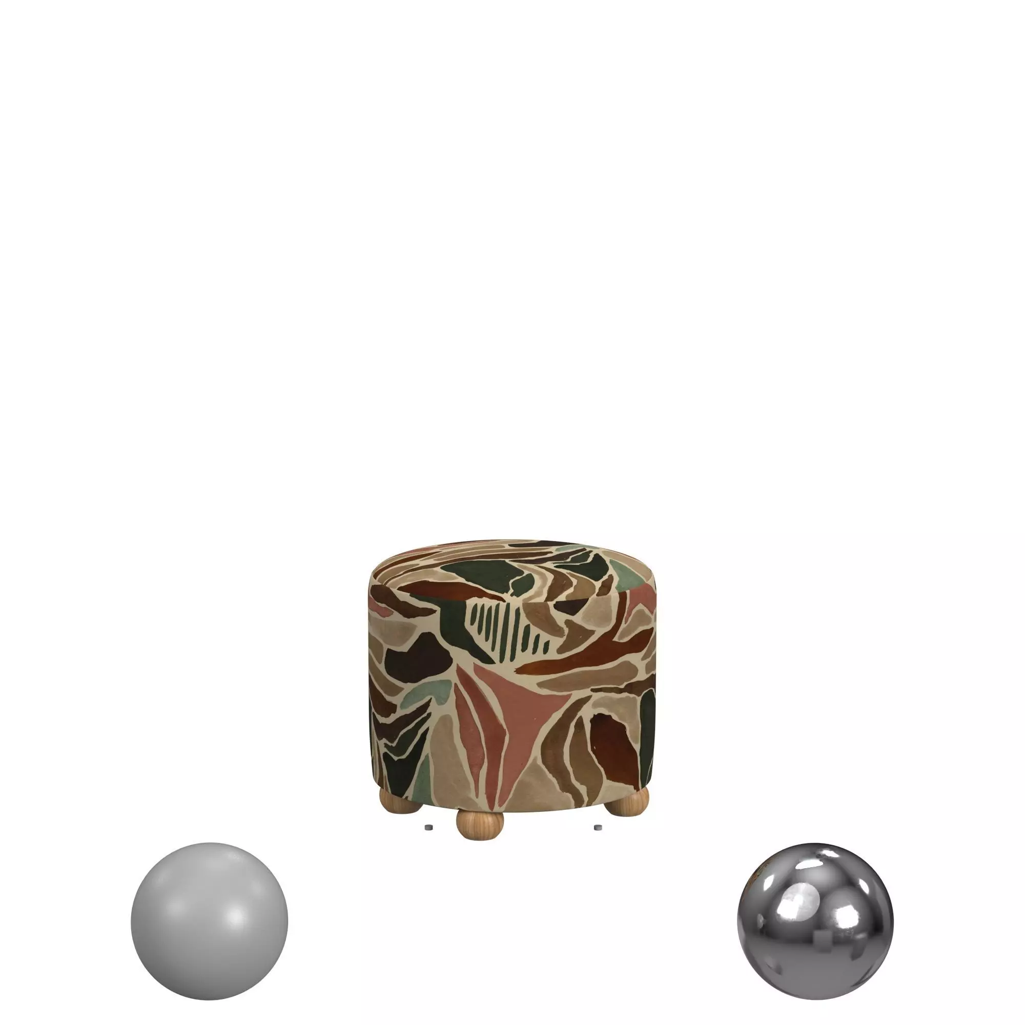 Cove Upholstered Ottoman 3D model_0