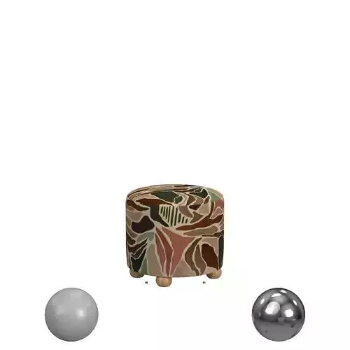 Cove Upholstered Ottoman 3D model