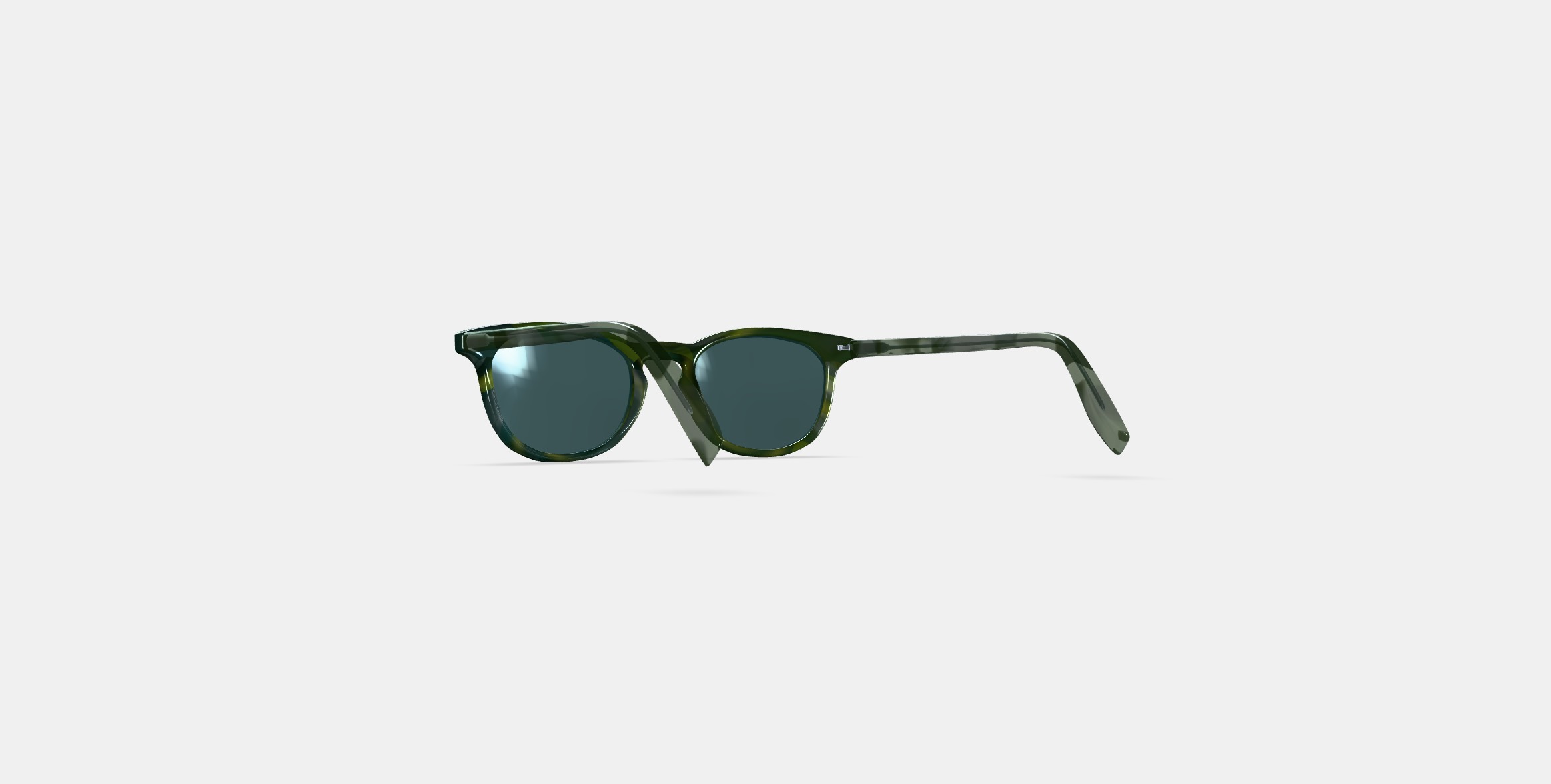 Malik Sunglasses in Striped Cypress 3D model_16