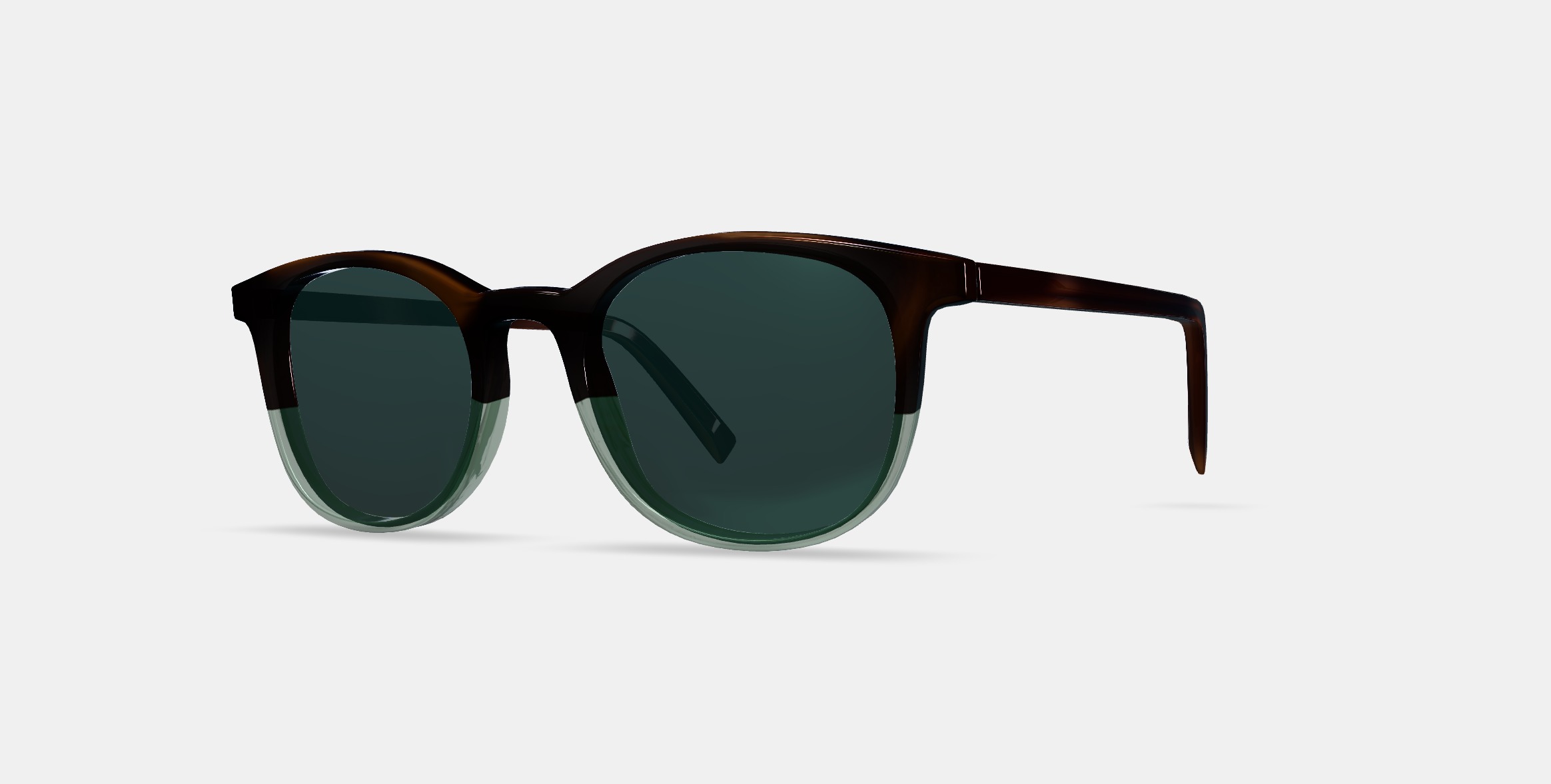 Durand Sunglasses in Green Garnet Fade 3D model_13