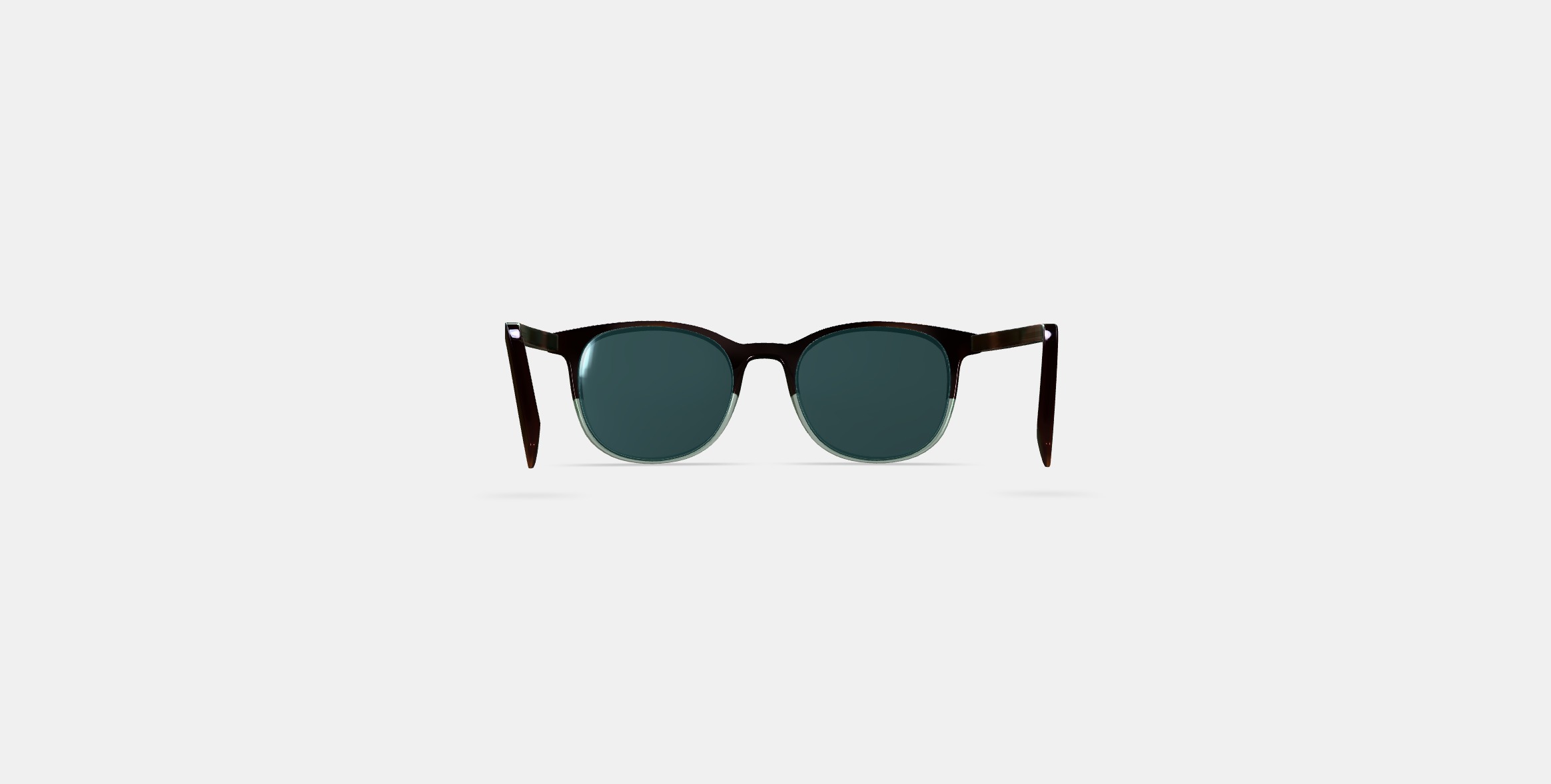 Durand Sunglasses in Green Garnet Fade 3D model_14
