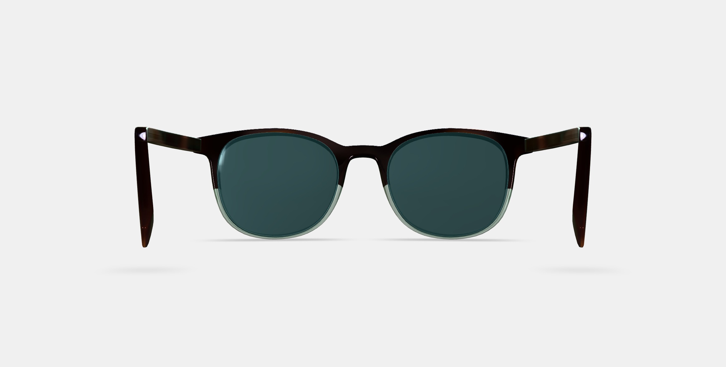 Durand Sunglasses in Green Garnet Fade 3D model_15