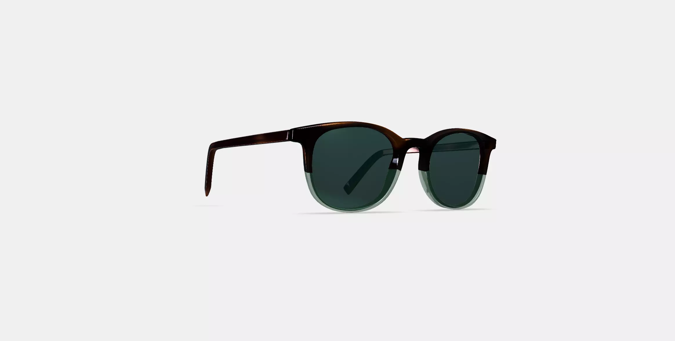 Durand Sunglasses in Green Garnet Fade 3D model_0