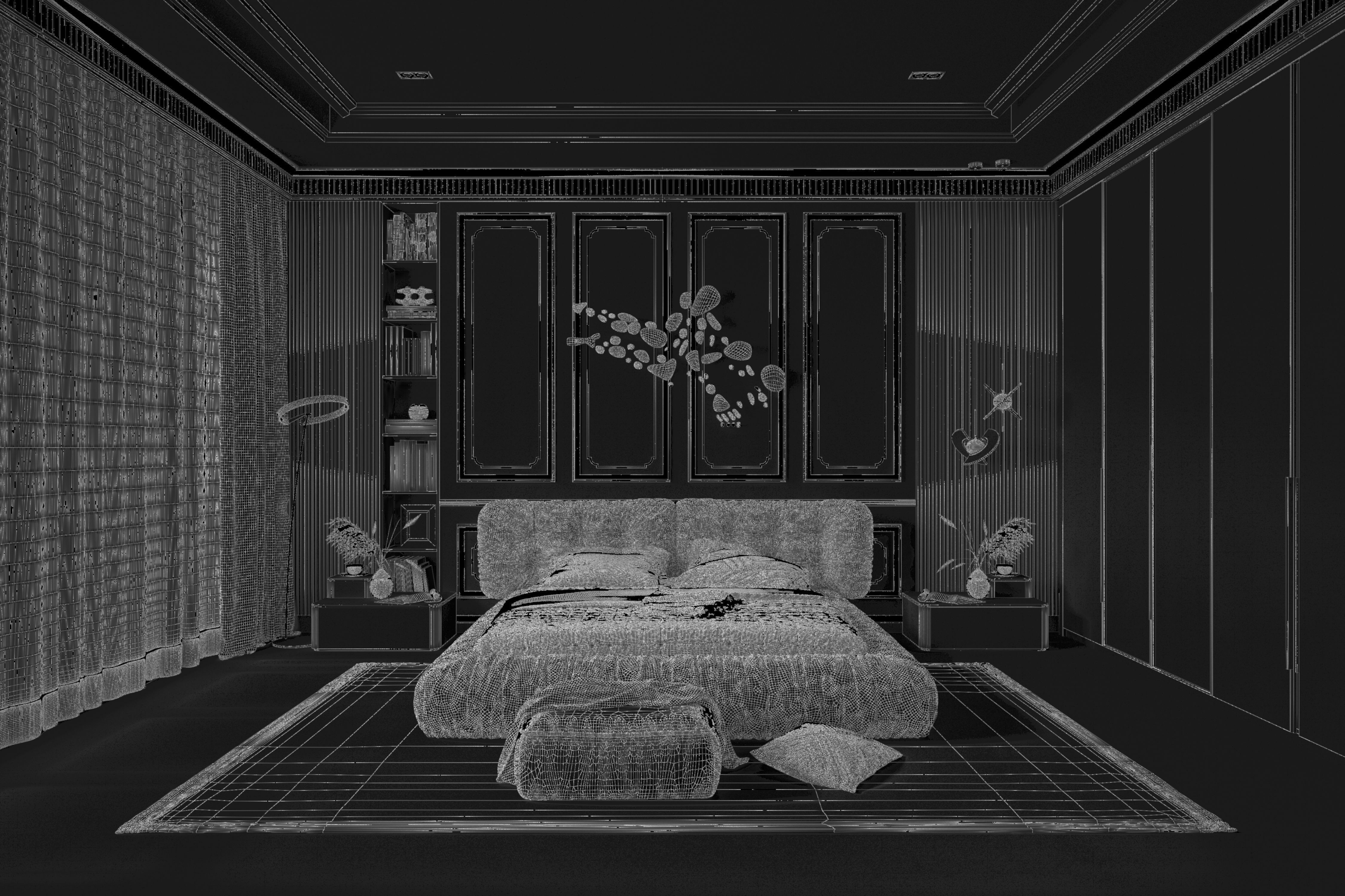 Bedroom 02 3D model_9