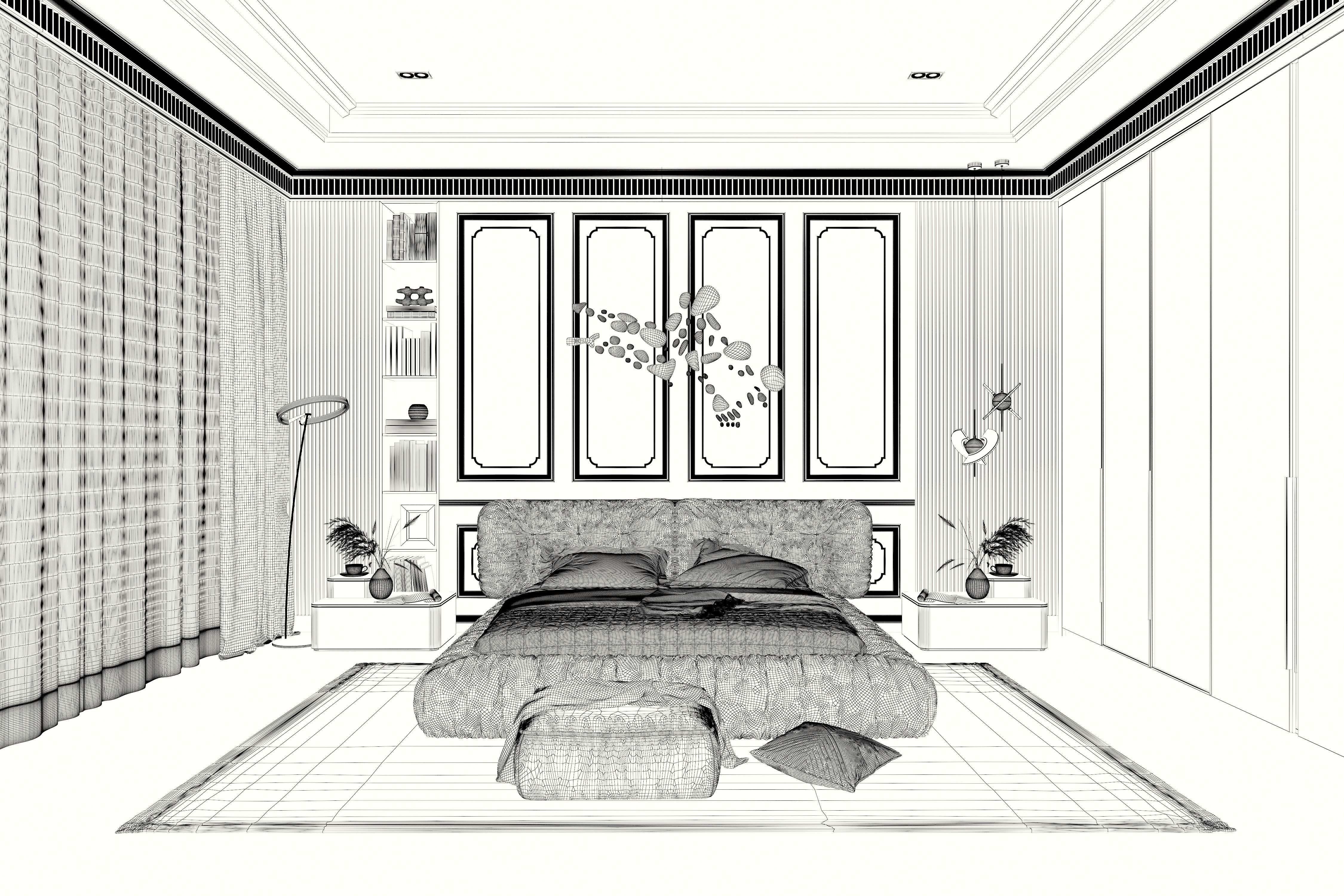 Bedroom 02 3D model_10