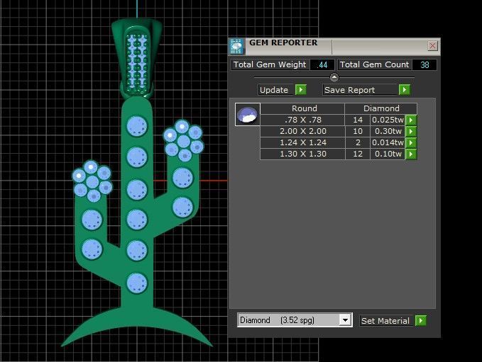 CACTUS TREE PENDANT 3D PRINTABLE MODEL  3D print model_6