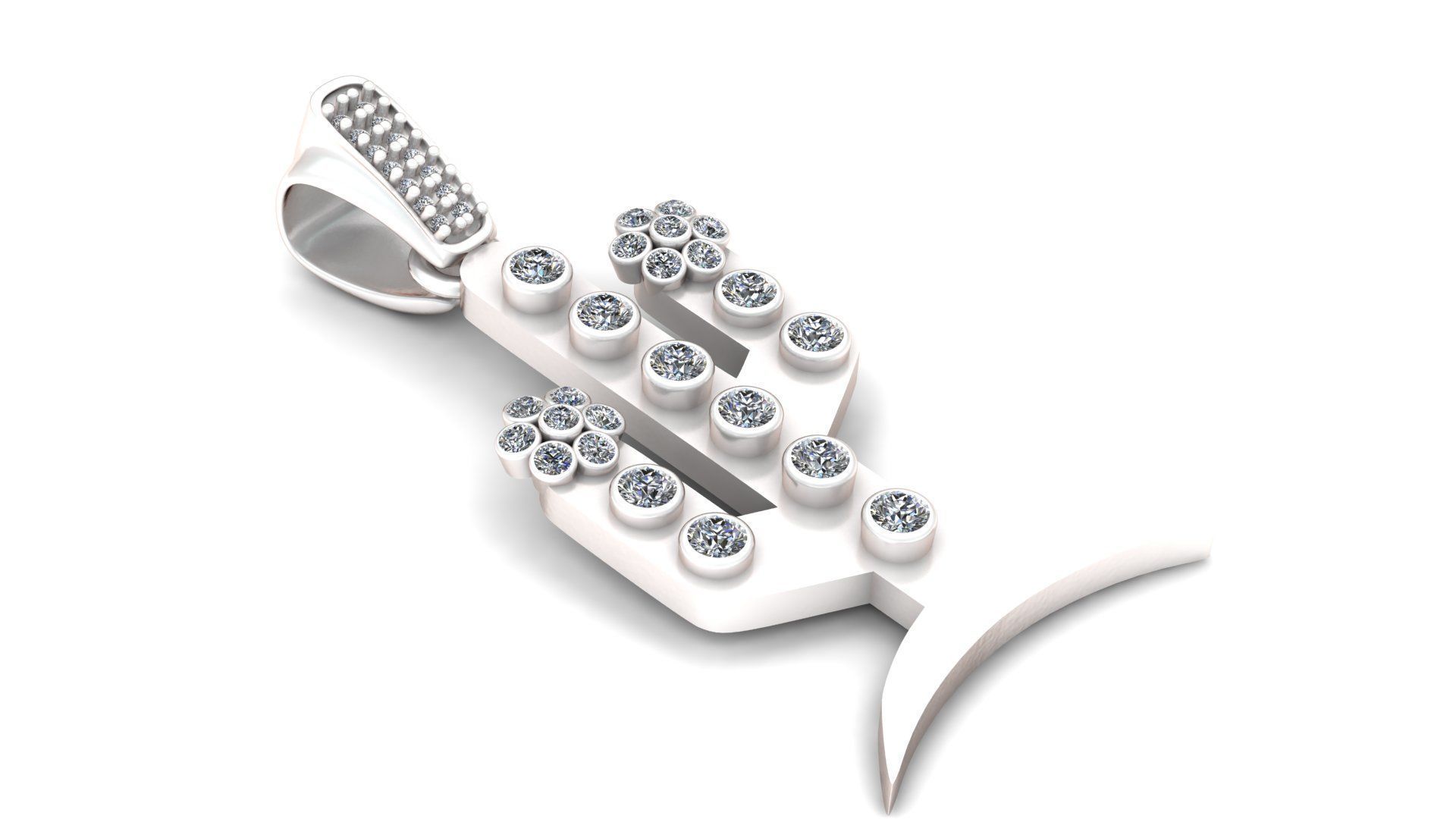 CACTUS TREE PENDANT 3D PRINTABLE MODEL  3D print model_3