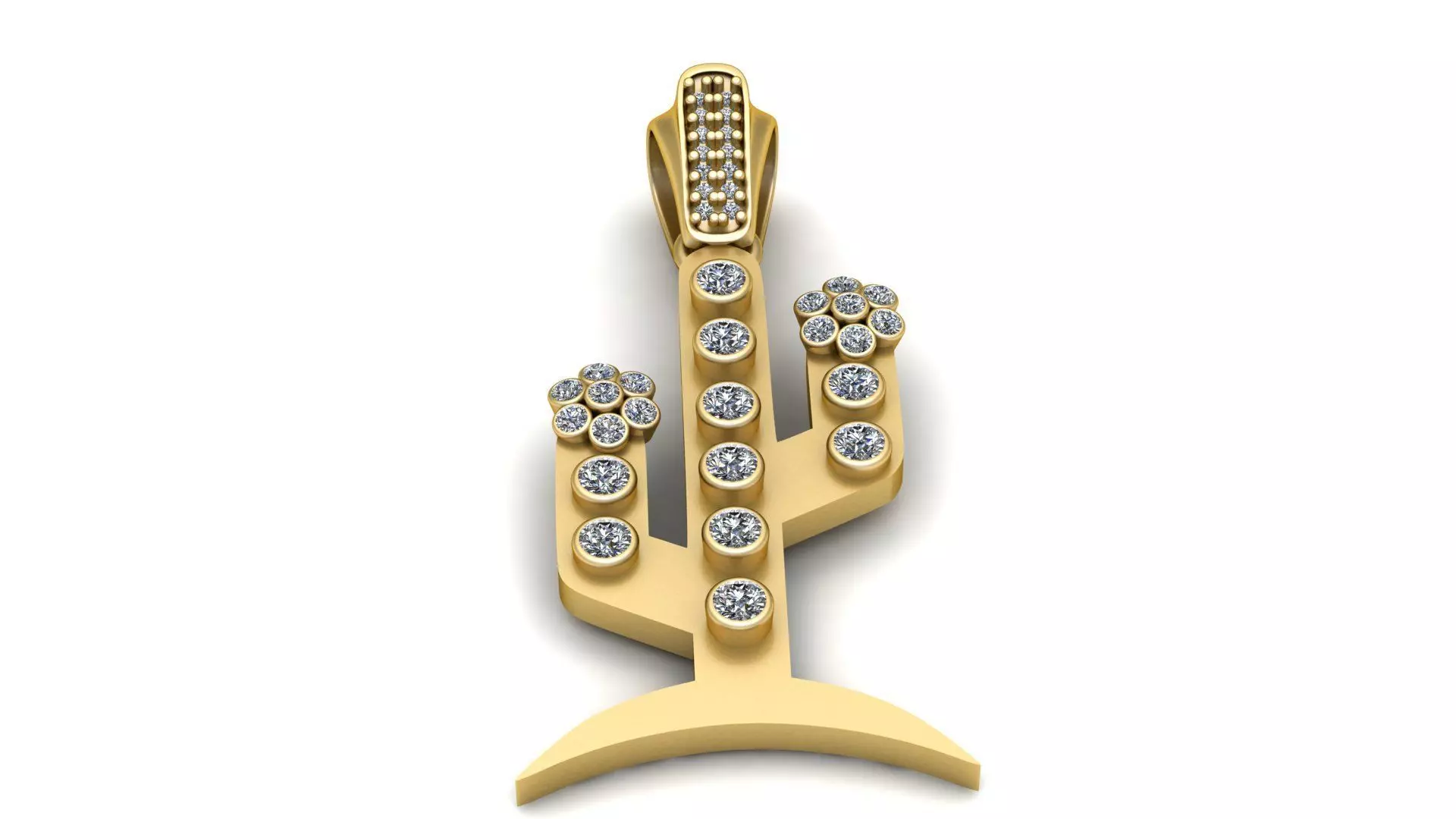 CACTUS TREE PENDANT 3D PRINTABLE MODEL  3D print model_0