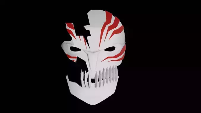 Bleach Hollow Mask 3D Printable Model - Perfect for Cosplay