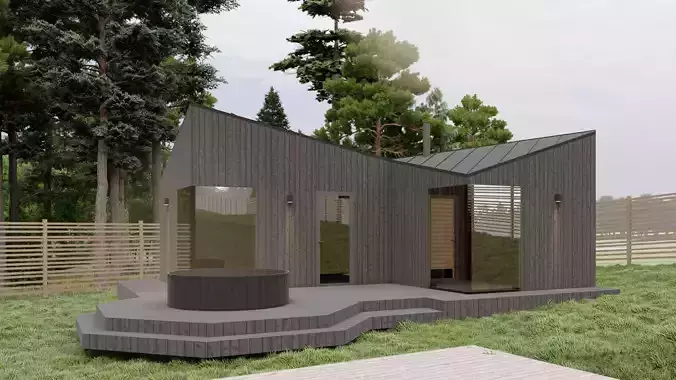 Small Scandinavian SAUNA