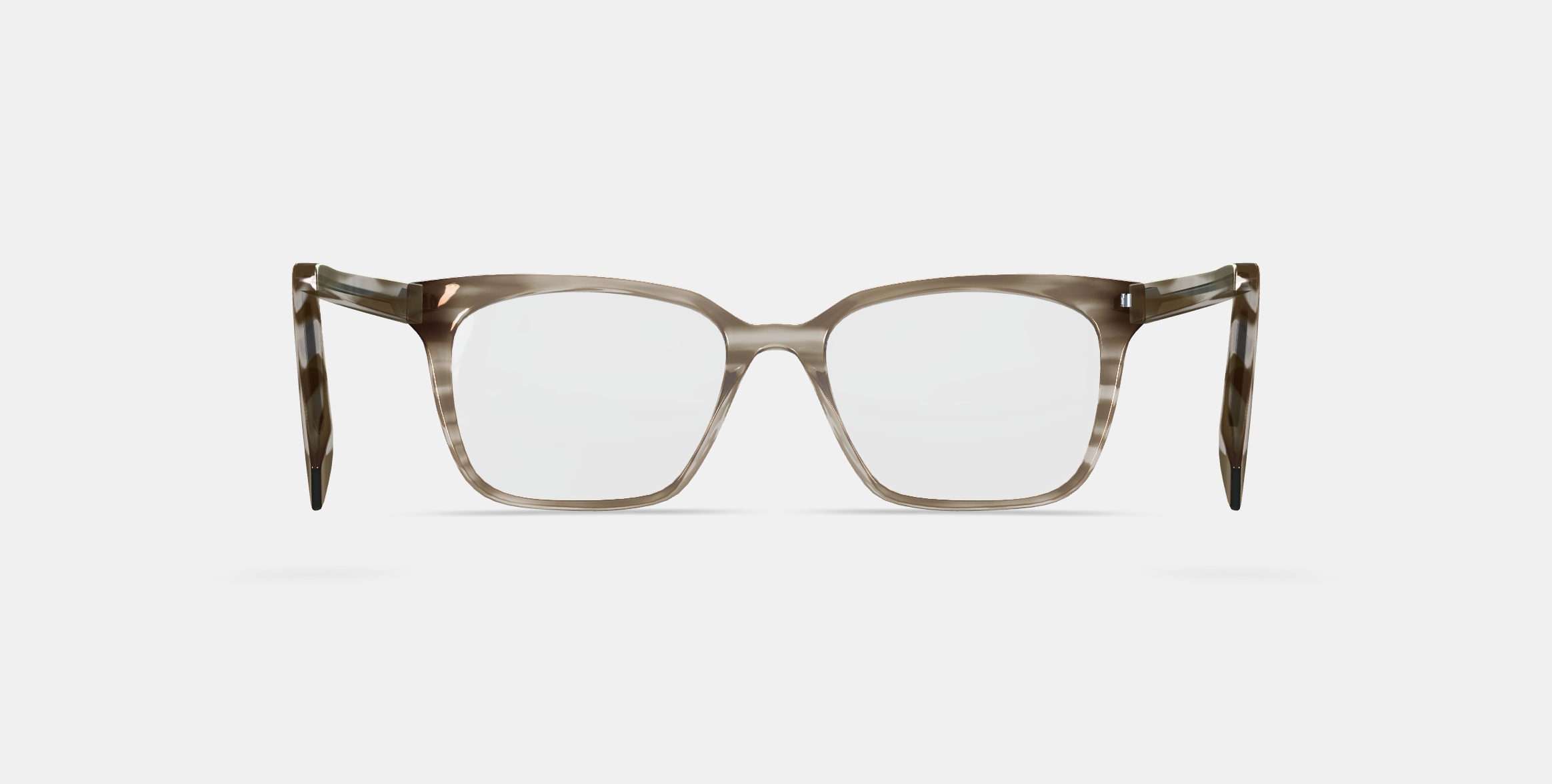 Hughes Low Bridge Fit Eyeglasses in Chestnut Crystal 3D model_15