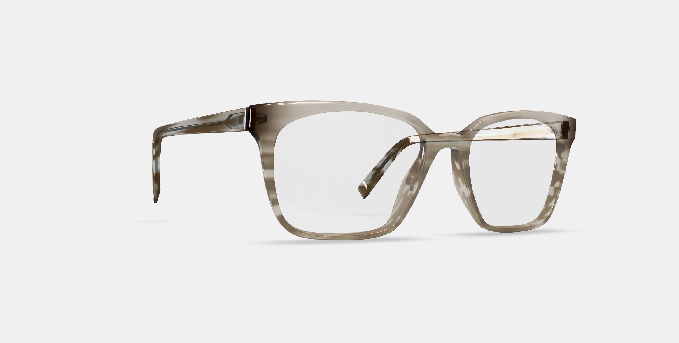 Hughes Low Bridge Fit Eyeglasses in Chestnut Crystal 3D model_9