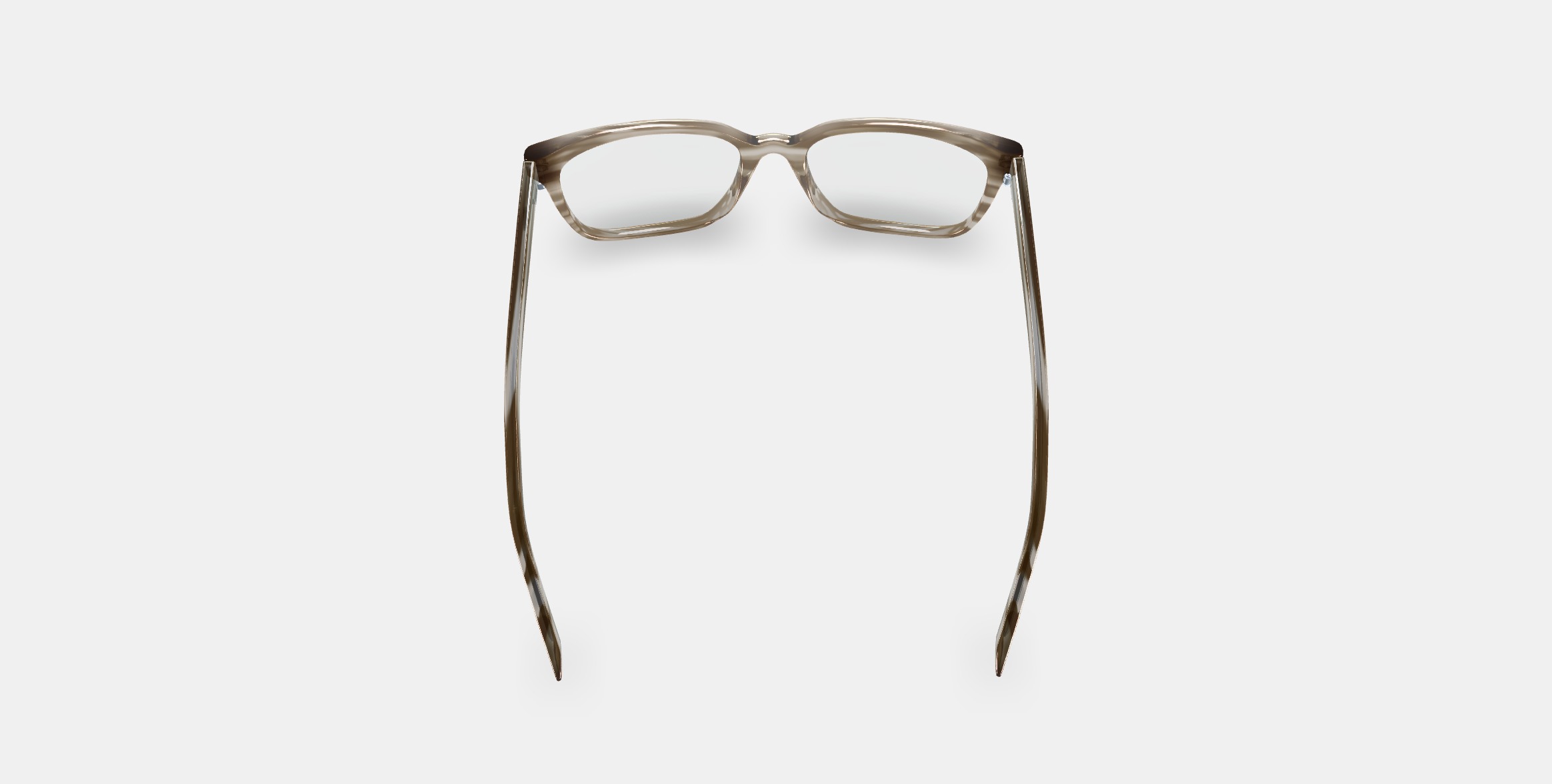 Hughes Low Bridge Fit Eyeglasses in Chestnut Crystal 3D model_2