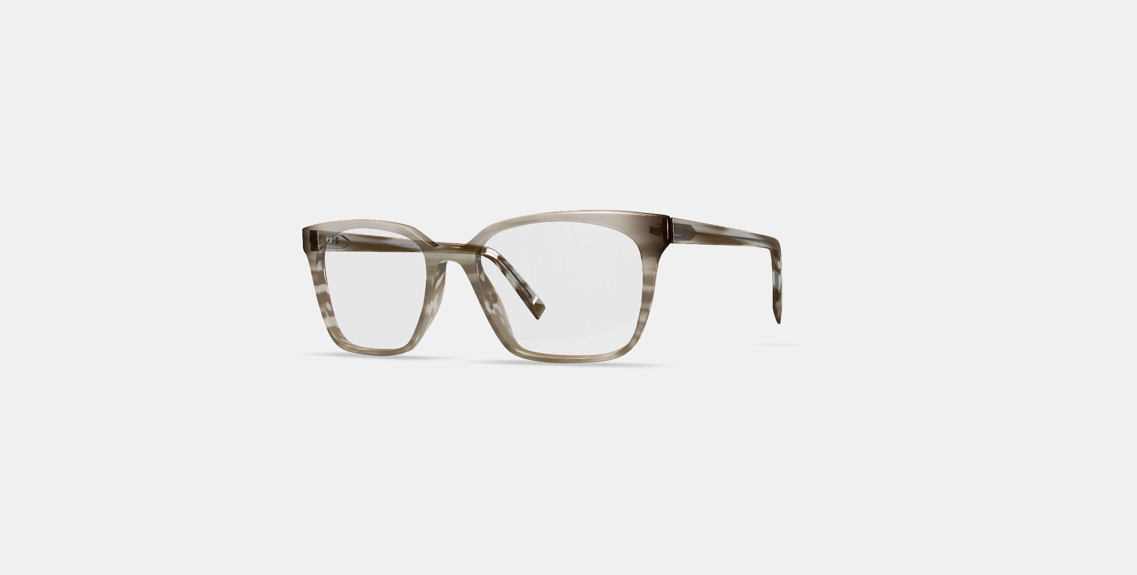Hughes Low Bridge Fit Eyeglasses in Chestnut Crystal 3D model_12