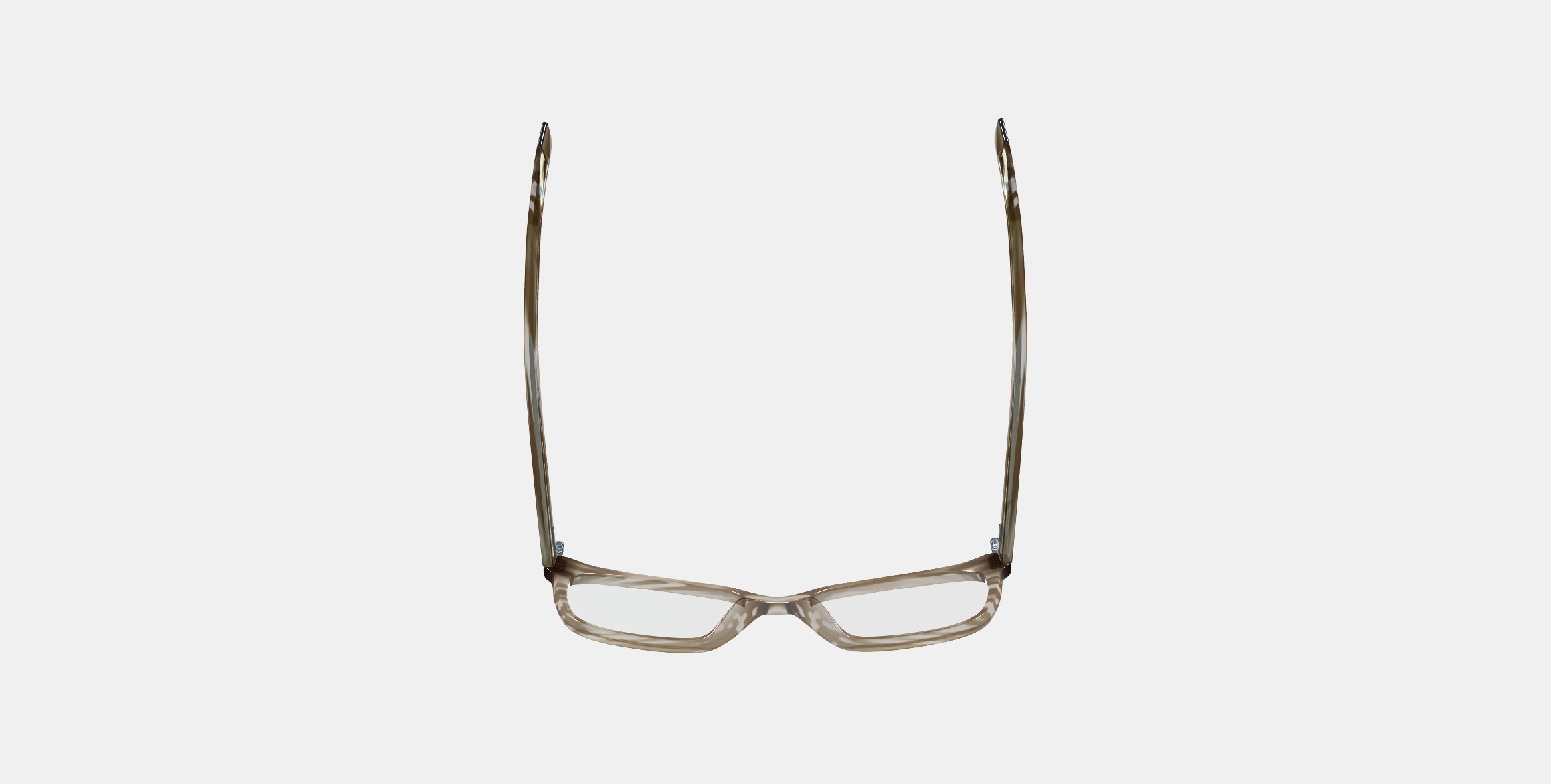 Hughes Low Bridge Fit Eyeglasses in Chestnut Crystal 3D model_6
